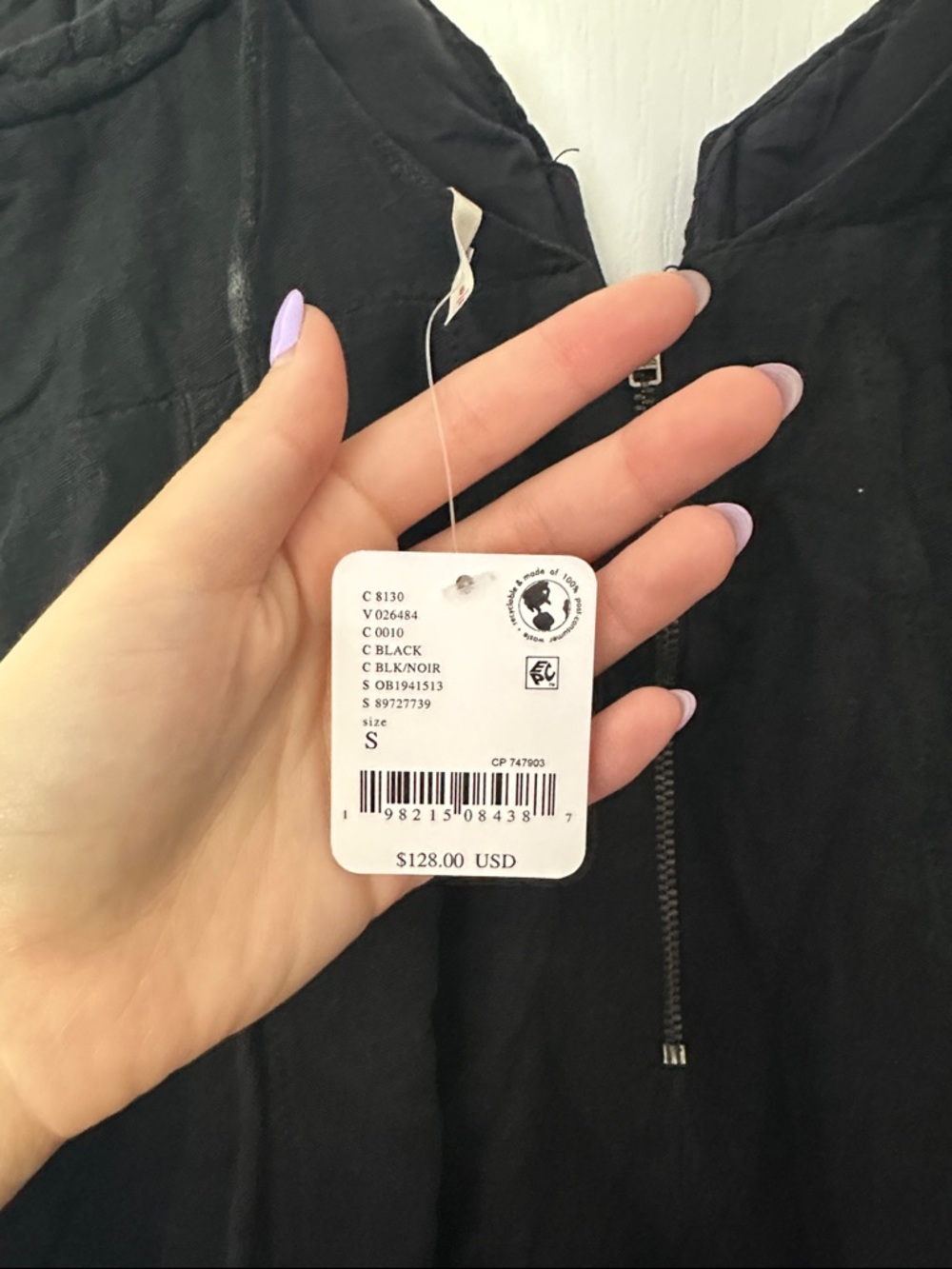 Free People Black Spaghetti Strap Mini Dress - Picture 3 of 4